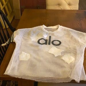 ALO Yoga short sleeved mesh jersey